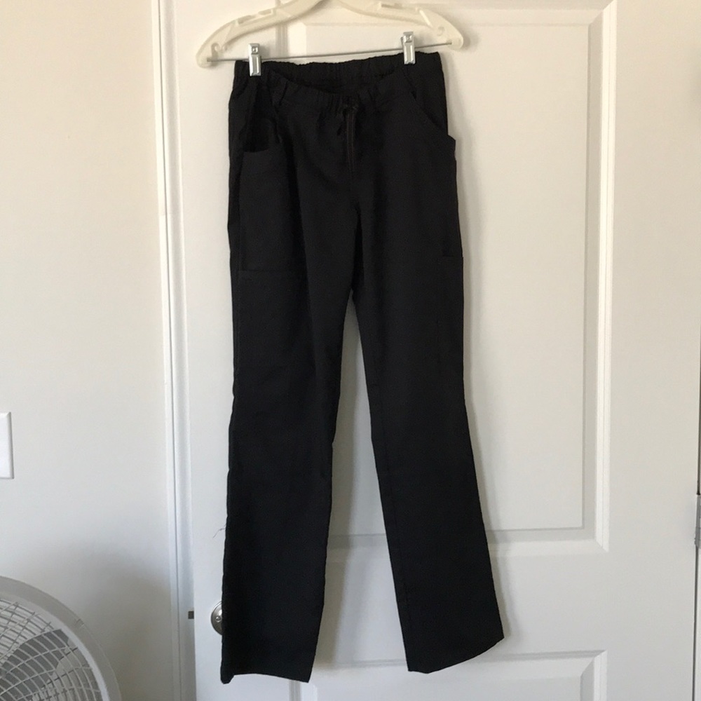 Black Scrub Bottoms Semi Fitted Size XS
